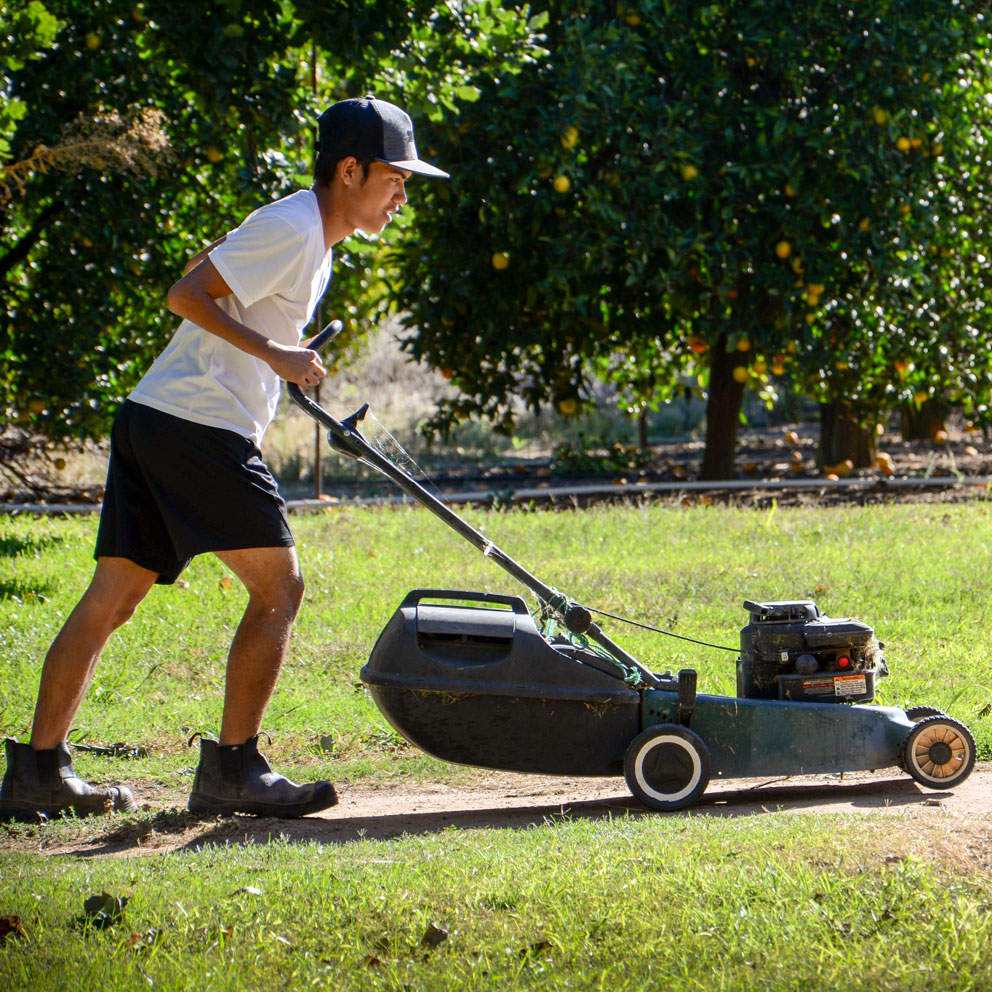 The lawn mower 5.0 ultra. Стрижка газона в шляпе. Caterpillar Lawn Mower. Grass mow boy. Mow the Lawn.